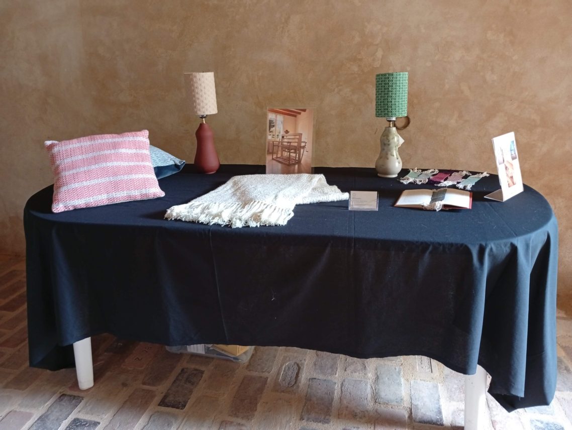 Créations de Karine Mussard (tissage) au sellier